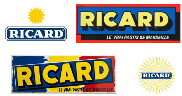 différentes publicités "pastis Ricard"