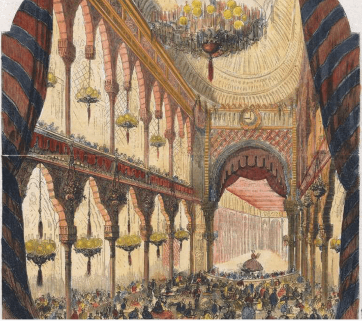 l'intérieur de style mauresque de l'ancien alcazar