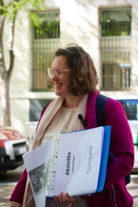 Moi entrain de présenter une balade